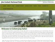 Tablet Screenshot of corbettjeepsafari.com